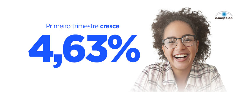 Primeiro trimestre cresce 4,63%